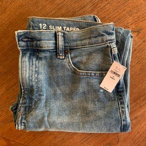 Gap Kids Slim Taper Jeans with Washwell sz 12 Husky NWT
